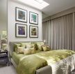8平米小卧室纯色窗帘装修效果图片