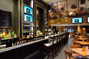 国外大型酒吧吧台设计装修图片