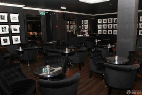 个性古典酒吧黑色墙面装修效果图片