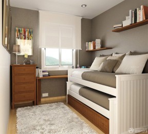 8平米小卧室装修图 折叠床装修效果图片