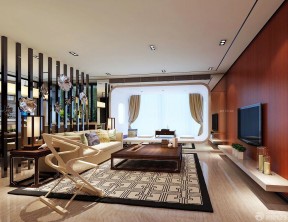 榻榻米客厅装修效果图 现代中式家装