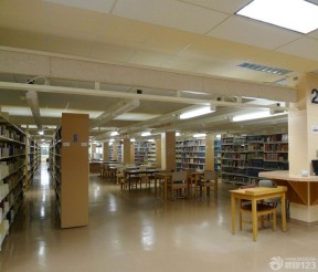 大型图书馆设计 地板砖