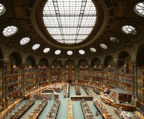大型图书馆设计 天花板效果图