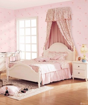 粉色卧室装修效果图 卧室壁纸装修效果图