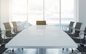 企业会议室装修效果图 会议桌装修效果图片