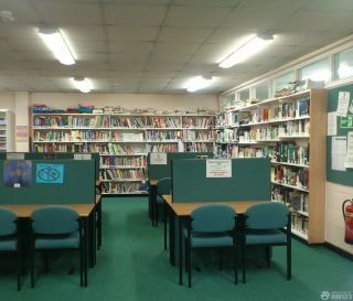 图书馆简易书架室内设计效果图片大全 