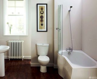 现代卫浴展厅简约室内白色浴缸装修效果图片
