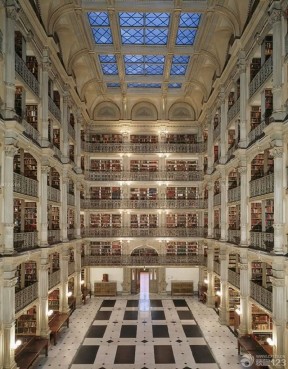 国家大型图书馆室内设计效果图2023图片