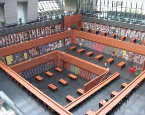 国家大型图书馆室内设计案例图片
