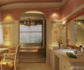 欧式卫浴展厅效果图 室内设计