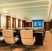 会议室木质背景墙装修效果图片