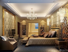 卧室带卫生间装修效果图 欧式古典风格