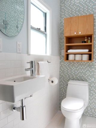 简约卫浴展厅室内柜子设计效果图片 