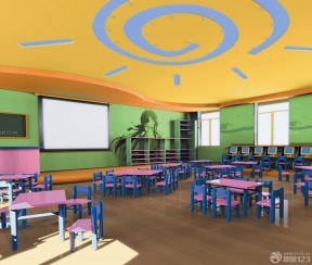幼儿园效果图 教室布置设计