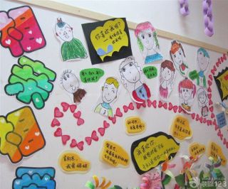 幼儿园教室墙面装饰设计效果图片大全