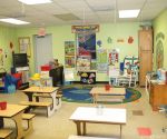 幼儿园教室青色墙面装修效果图大全 