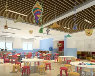 幼儿园教室吊顶装饰设计效果图片2023