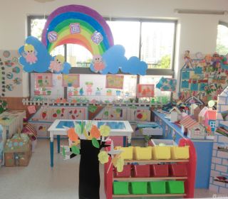 幼儿园教室装饰设计效果图片2023