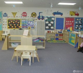 幼儿园教室墙面装修效果图大全