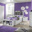 简约现代家装紫色卧室装修效果图