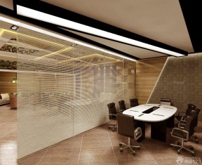 办公会议室装修效果图 隔断设计