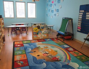 2023小型幼儿园室内地垫装修效果图片