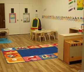 幼儿园装修效果图 原木地板装修效果图片