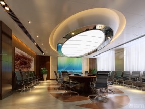 会议室圆形吊顶效果图 室内装饰设计效果图