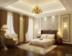 中式卧室装修效果图 简欧与中式混搭风格装修效果图