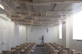 会议室不规则几何形吊顶效果图 会议室吊顶效果图大全