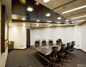 会议室不规则几何形吊顶效果图 室内吊顶效果图
