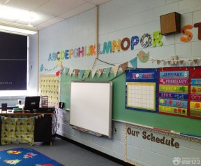 幼儿园设计效果图 室内背景墙效果图