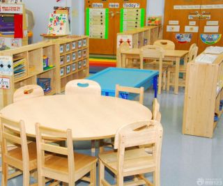 幼儿园教室桌椅装修效果图片