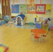 幼儿园教室浅色木地板装修效果图图片