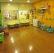 北京幼儿园室内浅棕色木地板装修效果图片大全