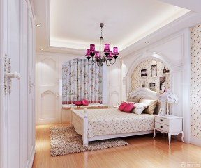 欧美风格家装带飘窗的卧室效果图