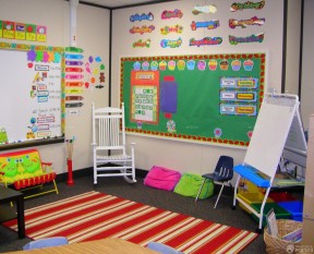 幼儿园教室效果图 墙面设计装修效果图片