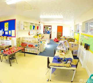 幼儿园教室置物架装修效果图片