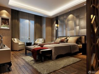 欧式古典风格长方形卧室设计装修图