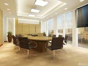 简约会议室3d模型 地毯贴图