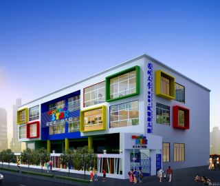 幼儿园外墙设计效果图片2023 