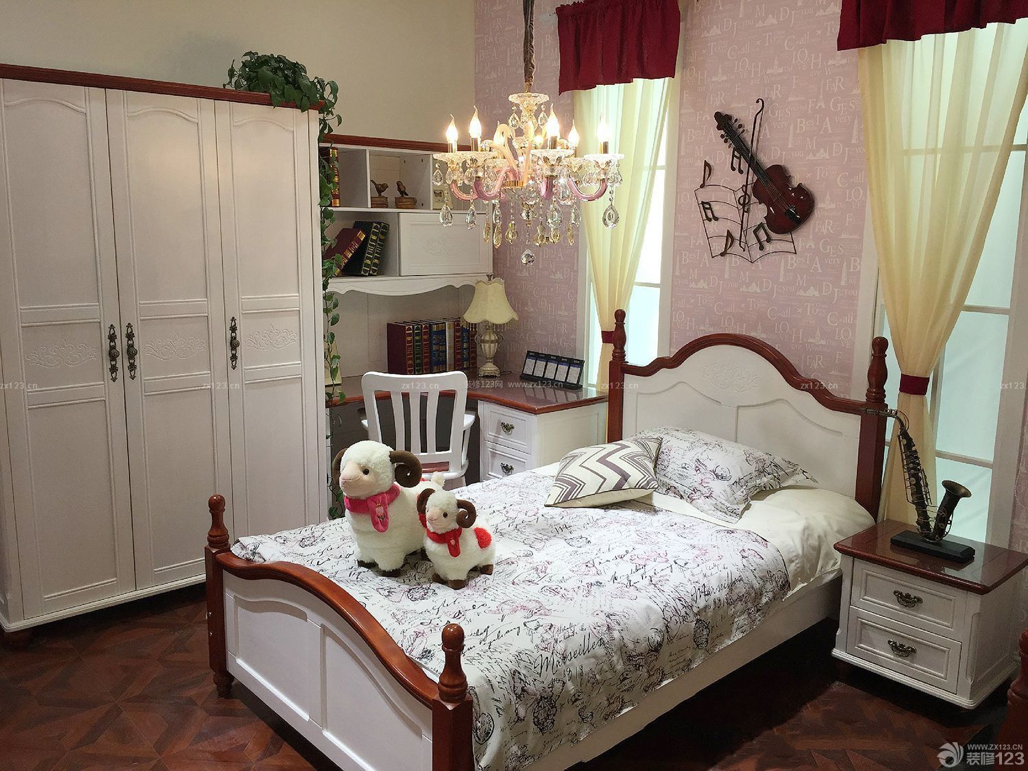 美式风格家居青少年卧室装修效果图片
