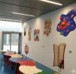 高档幼儿园室内背景墙贴纸装修设计效果图 