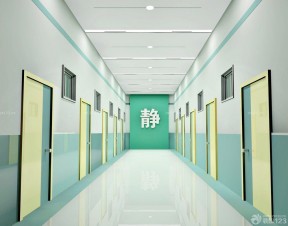 医院内部装修 医院装修效果图之走廊