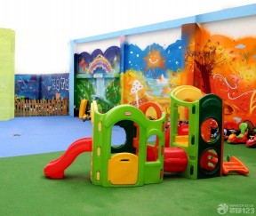 豪华幼儿园装修 背景墙画