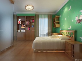 青少年卧室装修效果图 现代中式风格