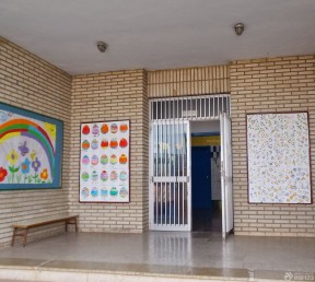 幼儿园装修设计效果图 铁艺大门