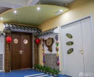 中式幼儿园环境装修效果图片