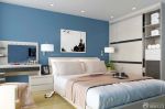 蓝色卧室板式家具装修效果图片