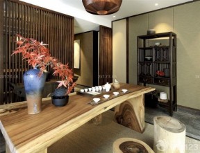 东南亚风格实木家具室内装修图片